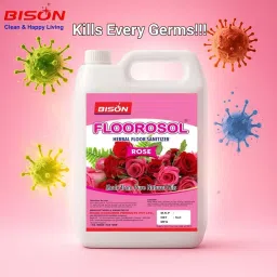 Bison Floorosol Herbal Floor Sanitizer Liquid Rose 5 L Can for Floors Cleaning image 4