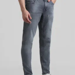 Jack & Jones Grey Slim Fit Low Rise Jeans image 4