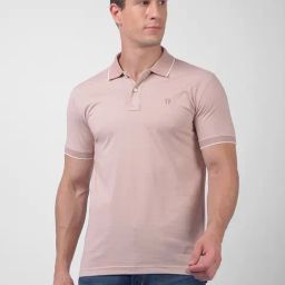 NUMERO UNO Beige Solid Polo T-Shirt-picture-27