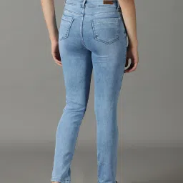 showoffff SHOWOFF Blue Straight Fit Mid Rise Jeans image 2