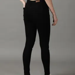 showoffff SHOWOFF Black Skinny Fit Mid Rise Jeans image 2