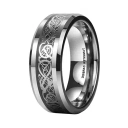 KARISHMA KREATIONS Stainless Steel Dragon Finger Ring image 3