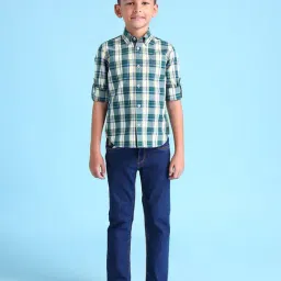 U.S. Polo Assn. Boys Green Full Sleeves Shirt image 3