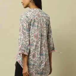 Rangriti Beige Cotton Printed Tunic image 2