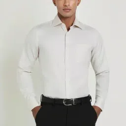 Allen Solly White Cotton Slim Fit Shirt-image-37