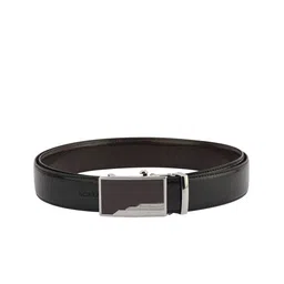 Cazzano Men Textured Slider Buckle Slim Belt-picture-17