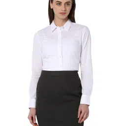 Van Heusen White Regular Fit Shirt image 1