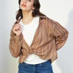 showoffff Showoff Brown Regular Fit Tops-picture-45