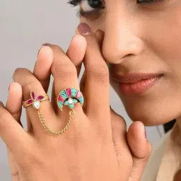 Jaypore Gold Alaukik Statement Ring-picture-42