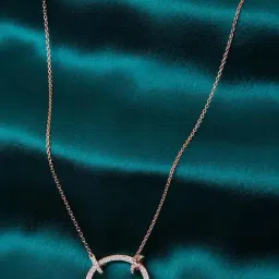 GIVA Anushka Sharma 92.5 Sterling Silver Rose Gold-Plated Forever Valentine Pendant with Chain-picture-17