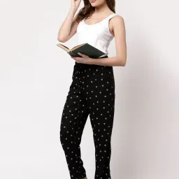 Sweet Dreams Black Printed Pyjamas image 4