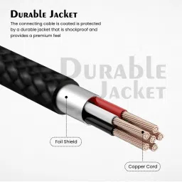 Portronics iKonnect3 8Pin to 3.5mm Aux Connector (Black) (POR-1663) image 5