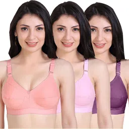 SHYAM SONS FLAIR Women Pack of 3 Full Coverage Everyday Bras l1005 image 3