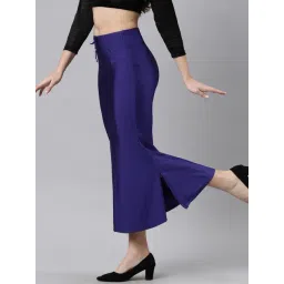 TWIN BIRDS Blue & White Plain Saree Shapewear - Pack Of 2 image 3