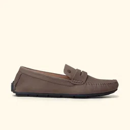 yoho Men Nubuck Penny Loafers image 4