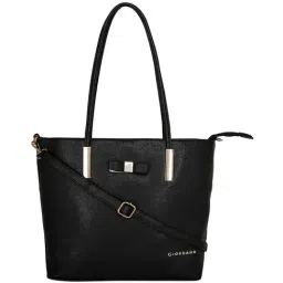 Giordano Black Solid Medium Shoulder Handbag-image-47