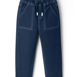 Babyhug Denim Full Length Washed Jeans With Stretch - Blue-picture-17