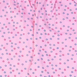 Kiwi 100% Cotton All Over Stars Printed Pajama - Pink image 4