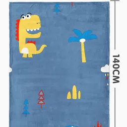 1st Step All Season Blanket - 100 X 140 cm -  Multicolor - Dino Print image 3