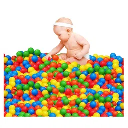 Magicwand Large Size ABS Plastic Balls for Ball Pool Swimming Pool for Kids Pack of 100 - Multi-Colored image 3