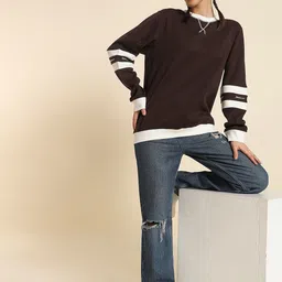 PockMAN Women Colourblocked Sweatshirt-picture-26