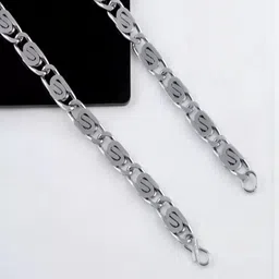 Anvika Unisex Silver Necklace and Chains image 2