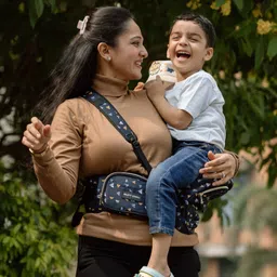 Butt Baby Airplanes Baby Carrier with Hip Seat & In-built Mini Diaper Bag - Black image 5