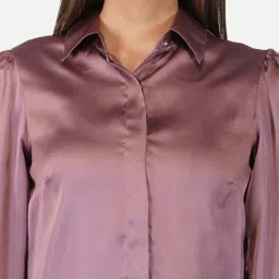 PURYS Purple Regular Fit Shirt image 5