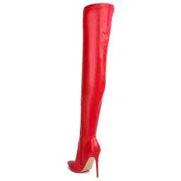 London Rag Women's Red Stiletto Booties image 5