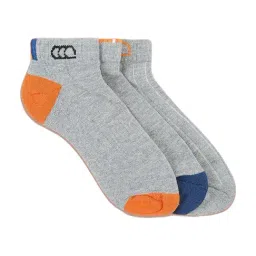 Ajile by Pantaloons Grey Solid Sports Socks - Pack of 3-image-21