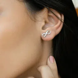 Shaya 92.5 Sterling Silver Infinite Joy Earrings for Women-image-84