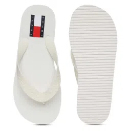 Tommy Hilfiger Women's Ecru Flip Flops image 5