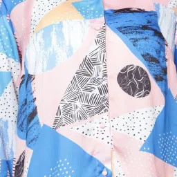 Anvi Be Yourself Multicolor Printed Long Shirt image 5