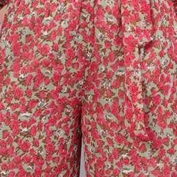 Anvi Be Yourself Multicolor Floral Print Relaxed Fit Mid Rise Palazzos image 5