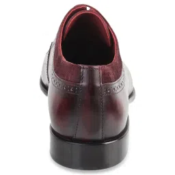 J. Fontini by Mochi Men's Maroon Shoe Lace-up image 5