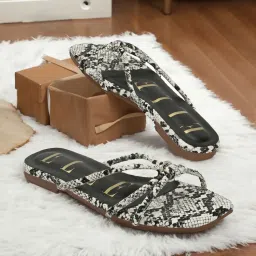 Elle Women's White Casual Sandals image 1