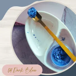 KINDED Makeup Pigments Loose Shimmer Powder Eyeshadow 03 White Pearl & 04 Dark Blue Combo image 4