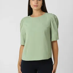 Van Heusen Green Plain Top image 1