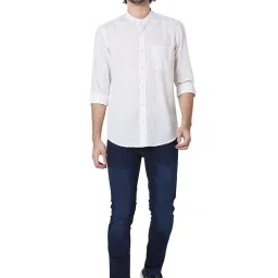 Mufti Dark Blue Lightly Washed Slim Fit Jeans image 5