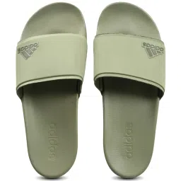 adidas Unisex ADILETTE COMFORT EL Green Slides image 1