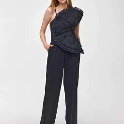 Cover Story Black Regular Fit Jumpsuit image 1