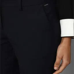 Allen Solly Navy Mid Rise Trousers image 5