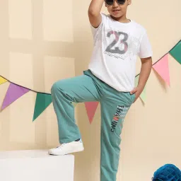 Monte Carlo Kids Blue Printed Trousers image 5