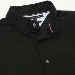 Tommy Hilfiger Black Cotton Regular Fit Shirt image 5