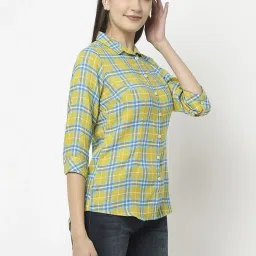 Crimsoune Club Yellow Chequered Shirt image 4