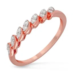 Malabar Gold and Diamonds 18k IGI Certified Diamond Rose Gold Ring for Women image 1