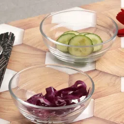 Duralex 'Lys' Transparent Glass 10.5 cm Serving Bowl (0.21 L) - Set of 6 image 1