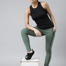 showoffff SHOWOFF Green Slim Fit Trackpants image 5