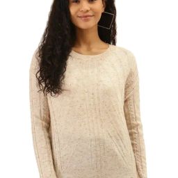 Label Ritu Kumar Cream Self Design Pullover-picture-33