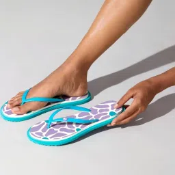 Neemans Women's Blue Flip Flops image 1